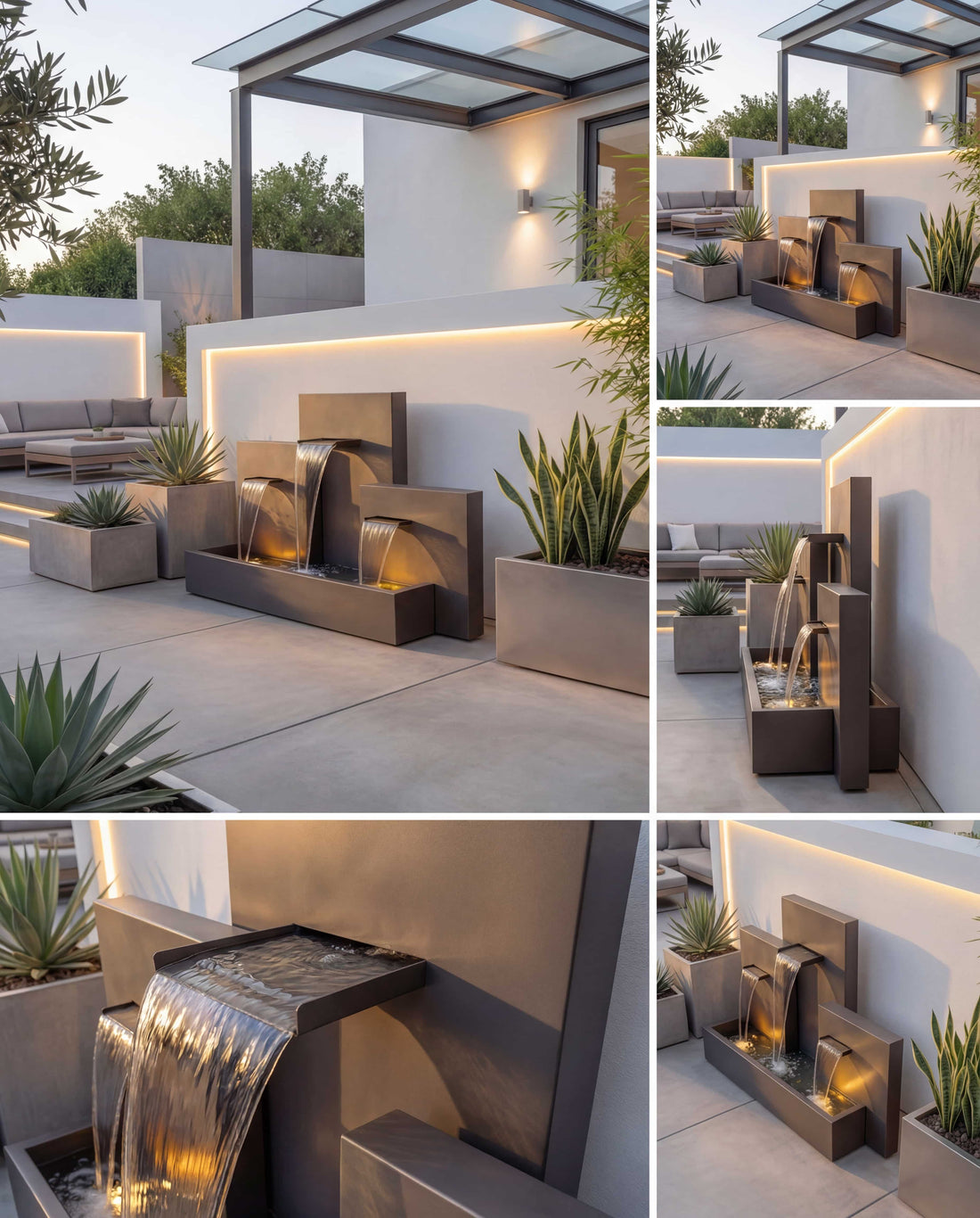 CW300 Architectural Triple-Tier Waterfall – Damla Waterfall Designs - US